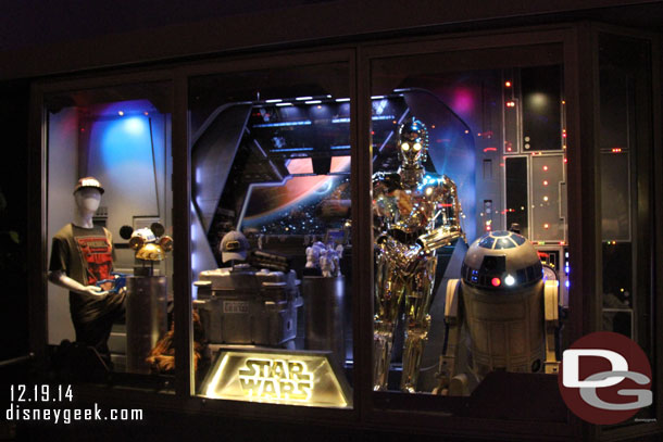 Over to Disneyland.  The Star Traders window