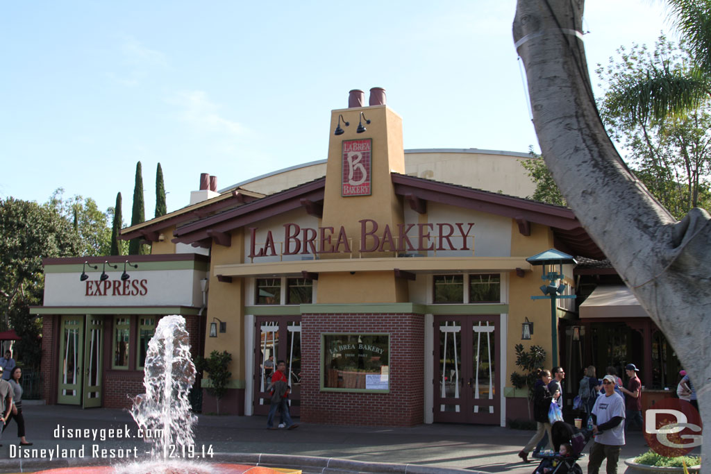 Noticed a sign in the La Brea Bakery window.