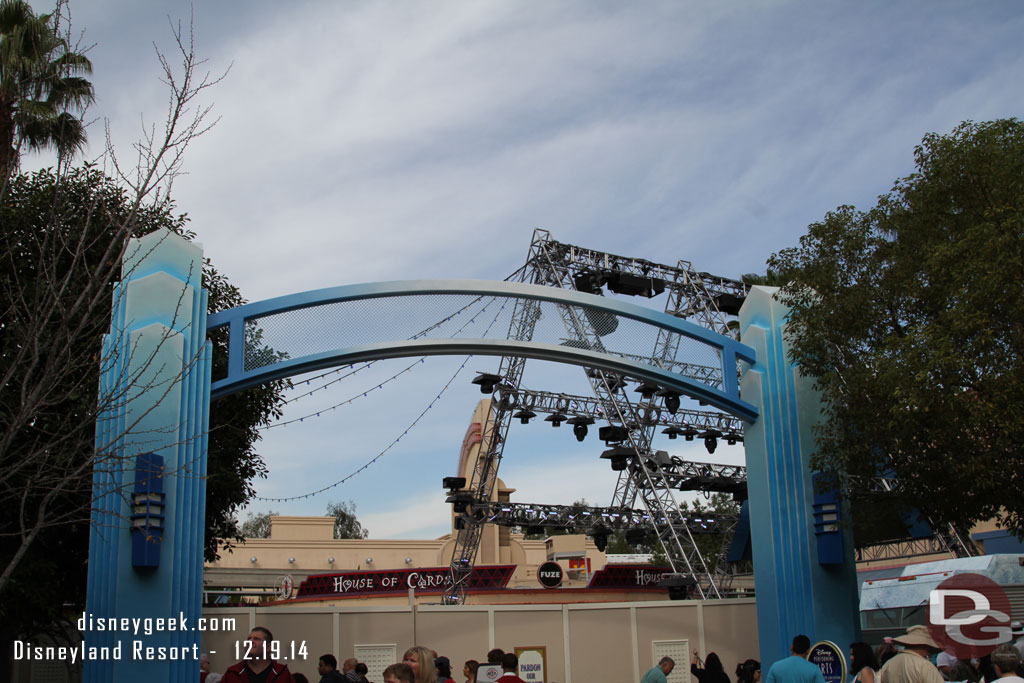 The House of Cards signage is still up though.