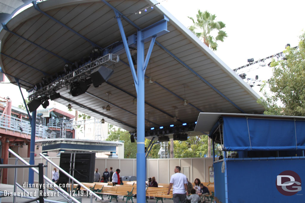 The stage theater area is still open for guest performing groups.