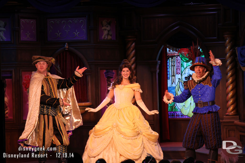 Only a few more days to catch the Beauty and the Beast and Tangled shows in the Fantasy Faire Theatre