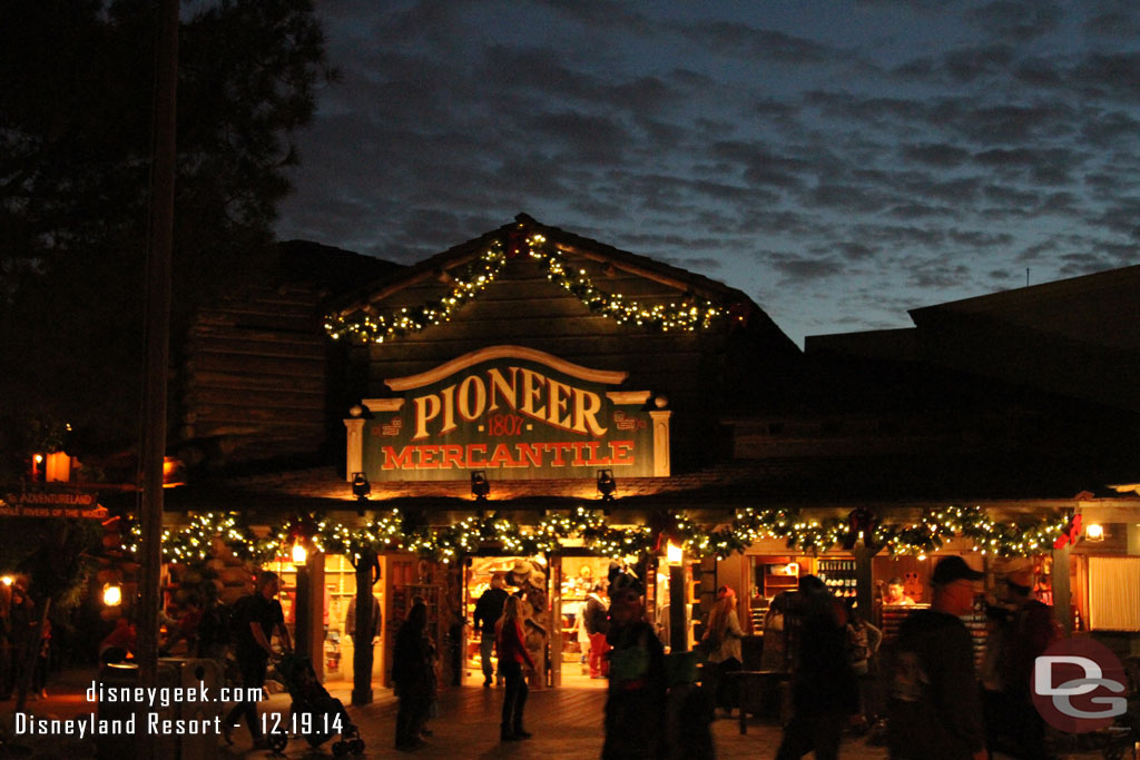 Frontierland Pioneer Mercantile store