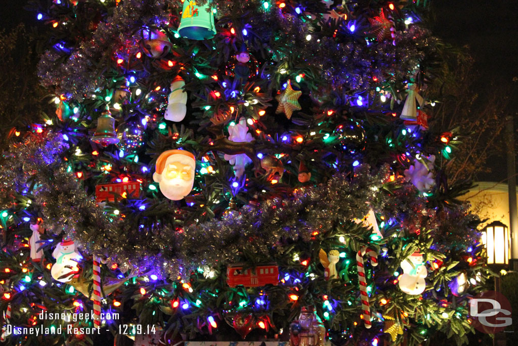 The Buena Vista Street Christmas Tree