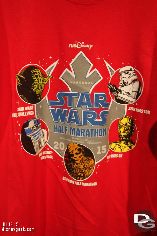 The Star Wars Half Marathon weekend shirt design