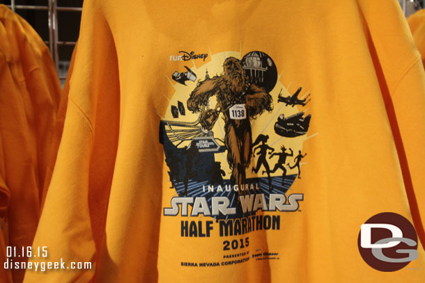 Inaugural Star Wars Half Marathon sweatshirts