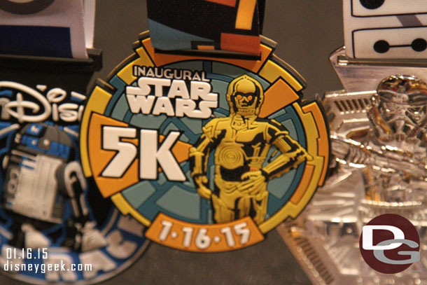 The 5K medal 