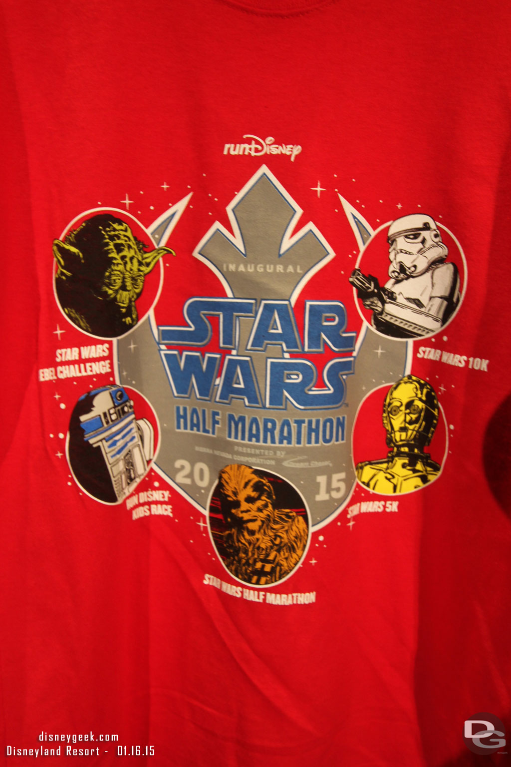 The Star Wars Half Marathon weekend shirt design