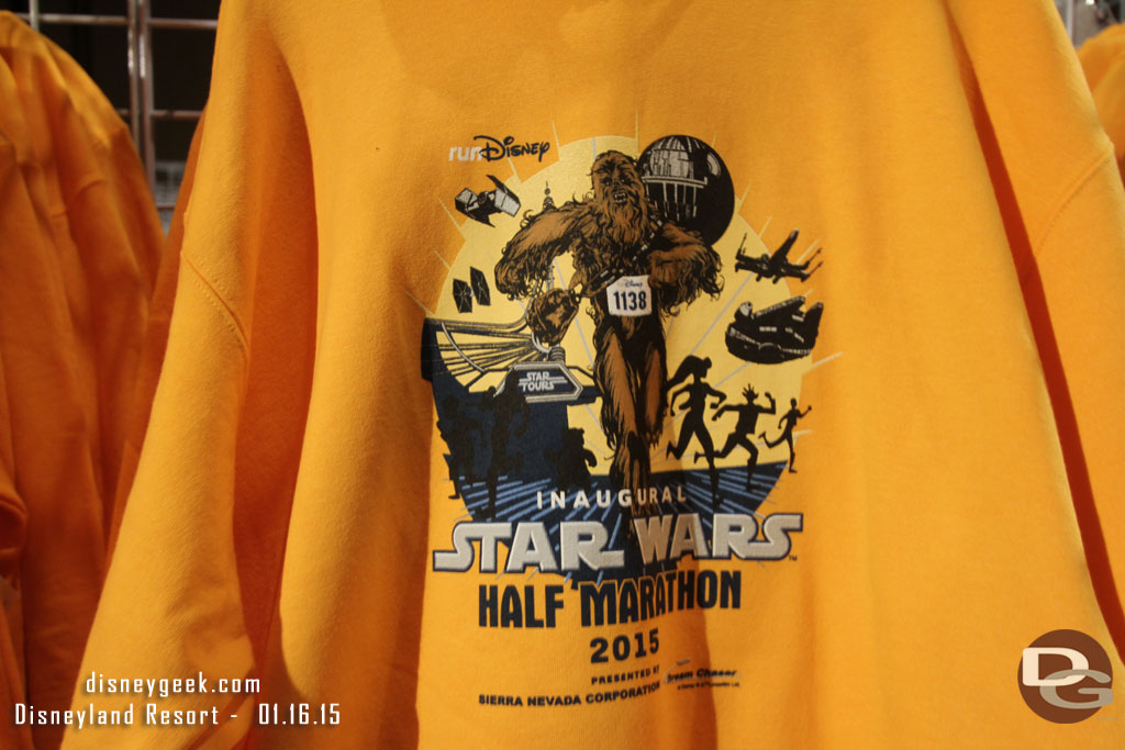 Inaugural Star Wars Half Marathon sweatshirts