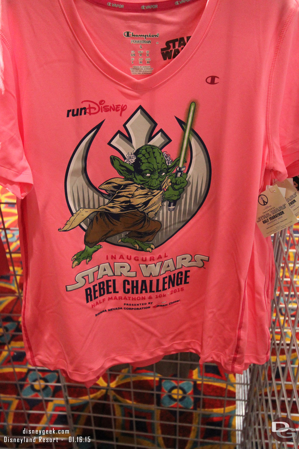 A womans Rebel Challenge shirt