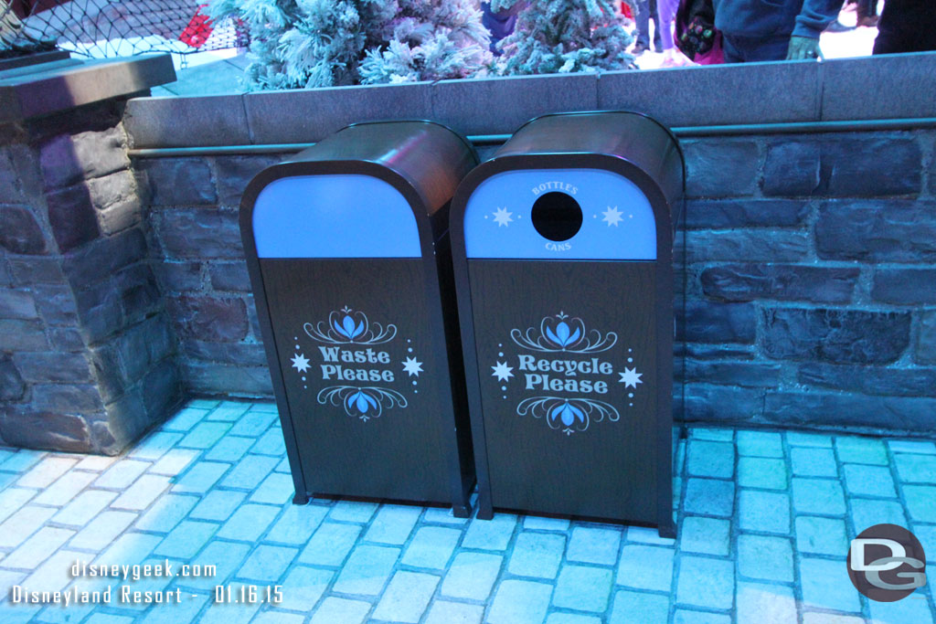 The Trashcans for the snow fest.