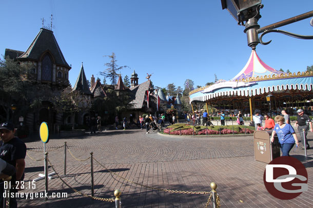 Fantasyland was peaceful this afternoon