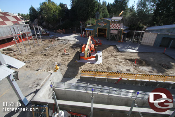 And a lot of the concrete in front of Soarin is gone too.