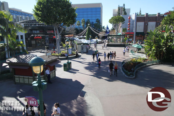 Downtown Disney was quiet this afternoon too.