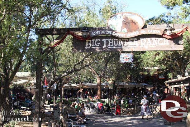 Walked by the ranch and the Jamboree area is closed with no events right now.