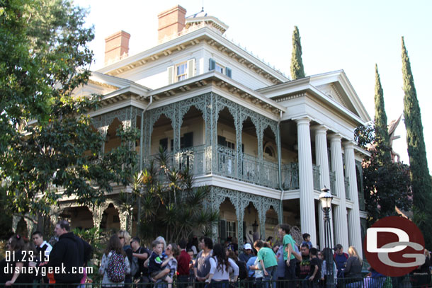 The Haunted Mansion opened a day early.