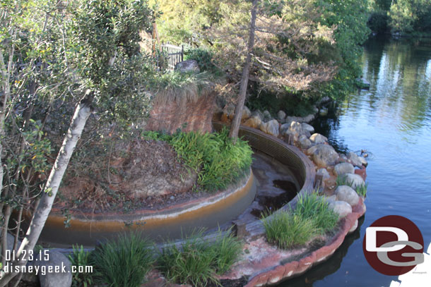 Splash Mountain is drained and closed for the annual refurbishment