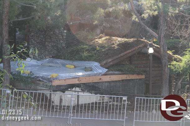 Work on the Briar Patch facade