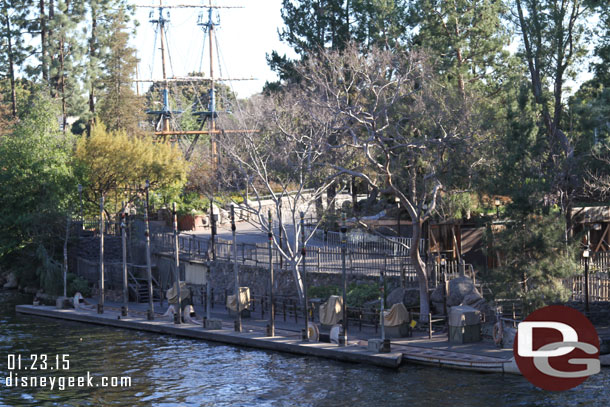 Not much happening at the canoe dock.