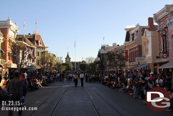 Walking right down the middle of Main Street USA 