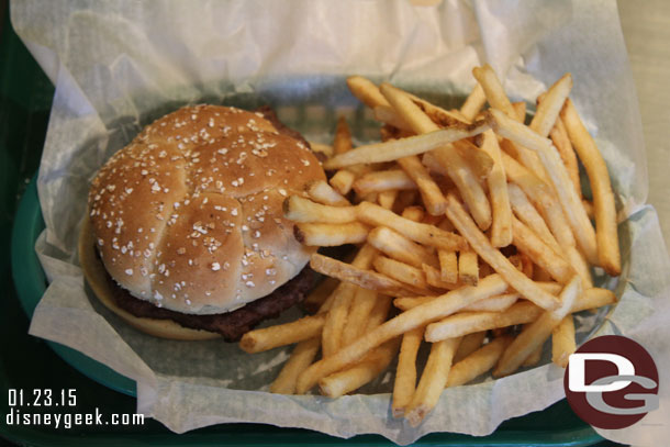 Decided to try a burger at the Paradise Grill.  The good news was a lot of french fries. The bad news both the fries and burger were luke warm nor fresh really.