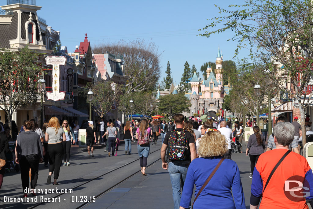 Main Street USA this afternoon