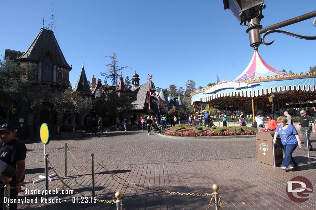 Fantasyland was peaceful this afternoon