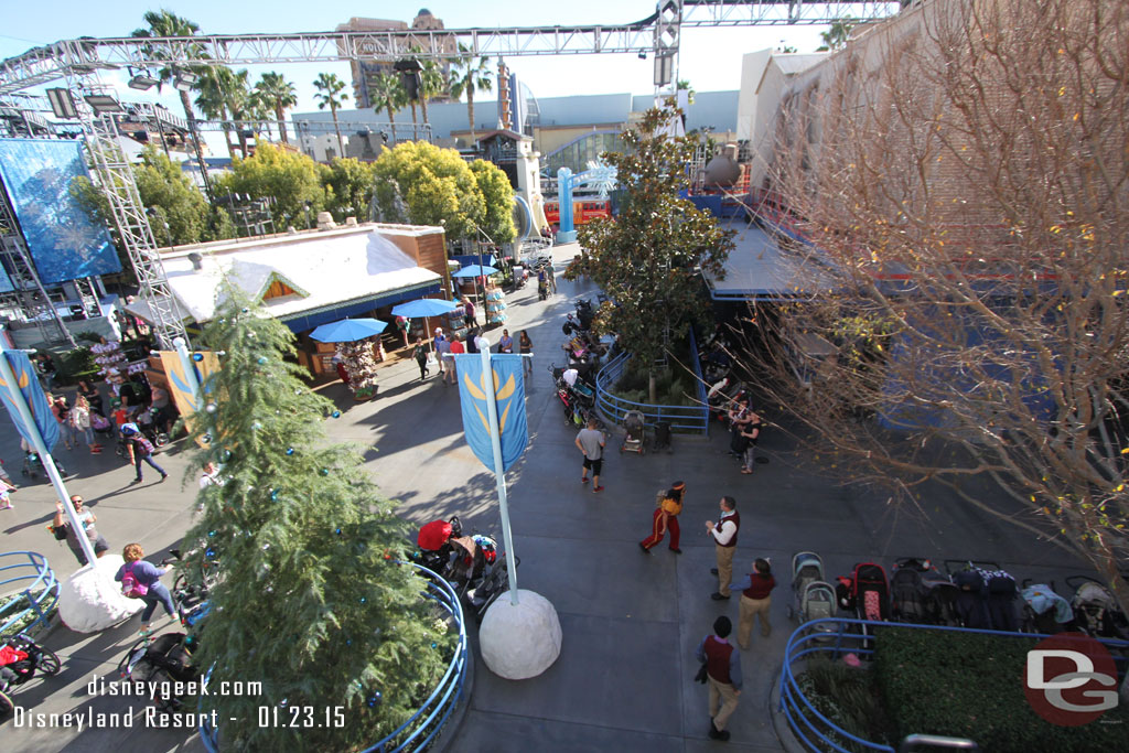 Next up a trip aboard the Monorail.  Here I am passing over Hollywood Land at DCA.