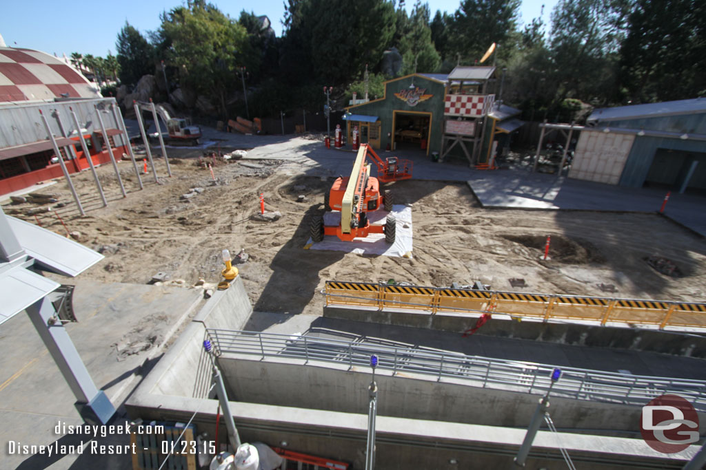 And a lot of the concrete in front of Soarin is gone too.