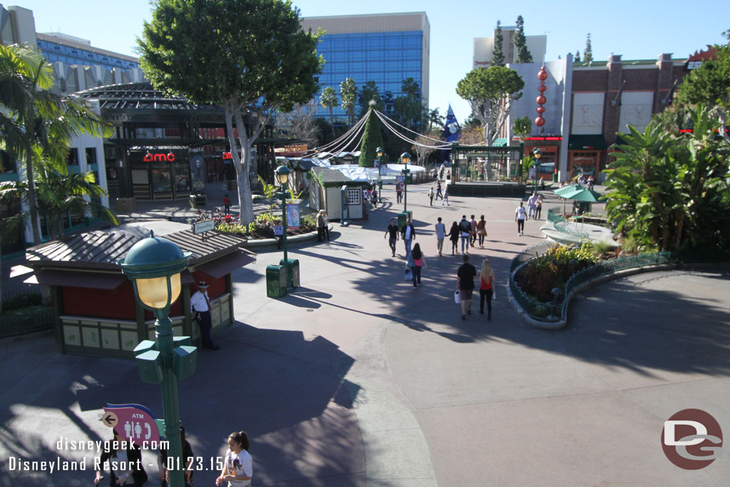 Downtown Disney was quiet this afternoon too.