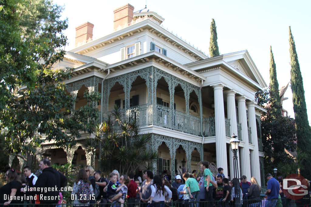 The Haunted Mansion opened a day early.