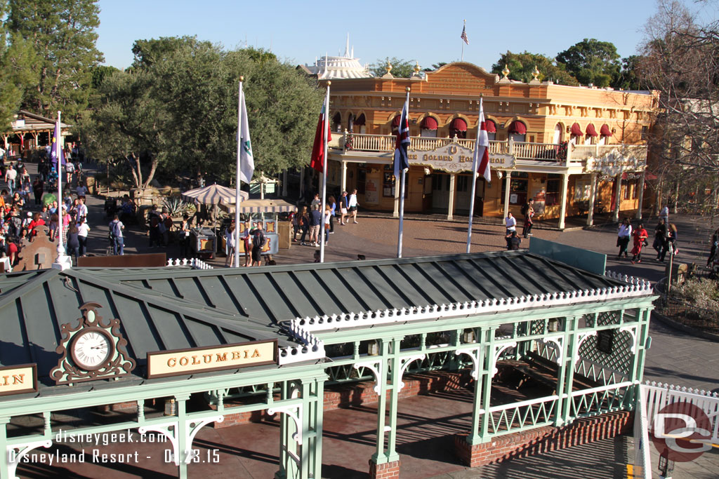 Next up a trip aboard the Mark Twain.  Frontierland as we are pulling out of port.