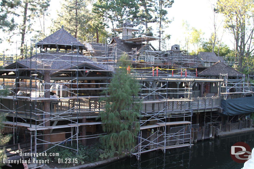 A better look at the Hungry Bear.  It appears the cover for one of the seating areas is being redone plus the facade.