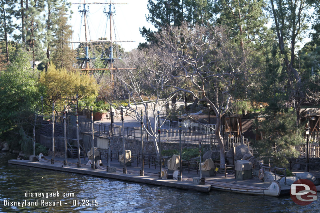 Not much happening at the canoe dock.