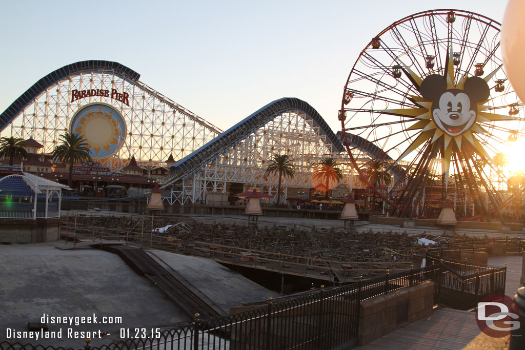 Most of the water is now gone from Paradise Bay.  Here is alook around as I circled the Pier.