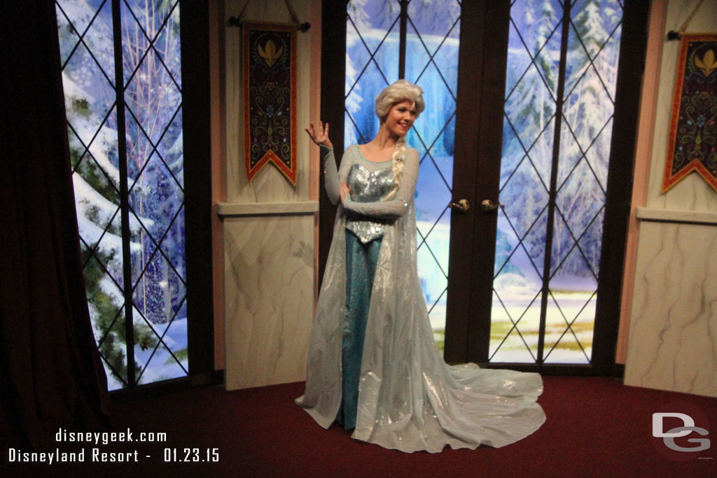 Elsa posing for some other guests