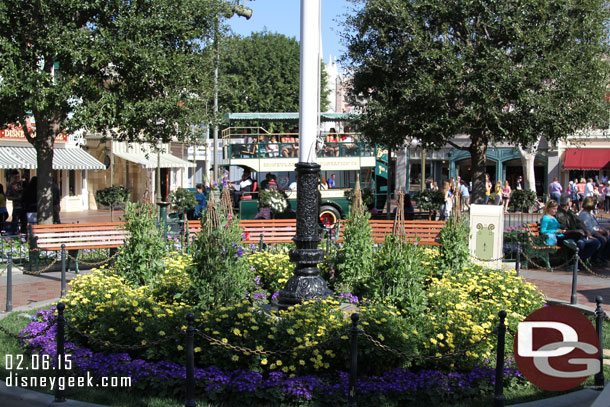 Quite a bit of vegetation around the flag pole