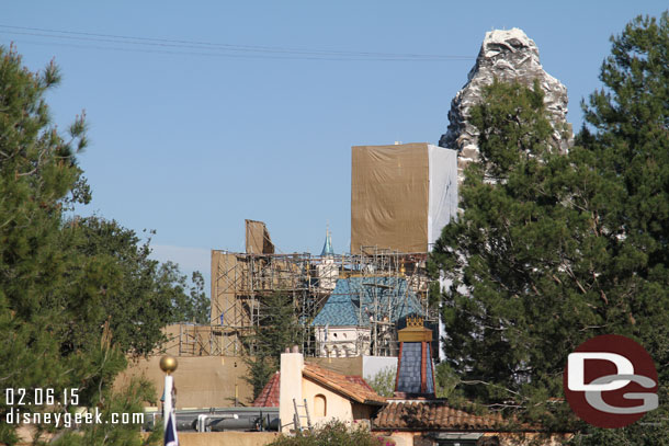 A look toward the castle from the Mark Twain