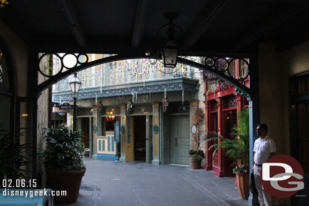 A quiet moment in New Orleans Square