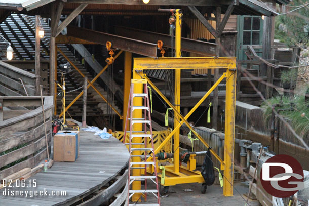 Looks like they are replacing the drive mechanisms for the lift hill