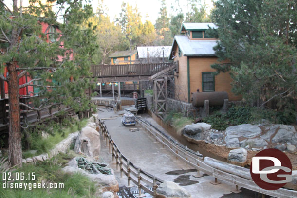 Some rockwork being worked on  (the lower left in this picture)