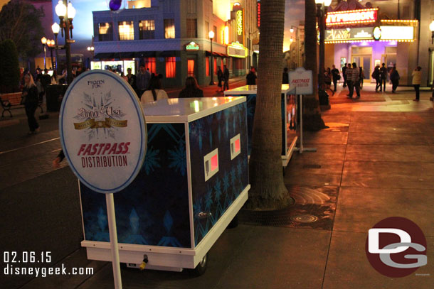 FastPasses were still available to meet the Frozen sisters.