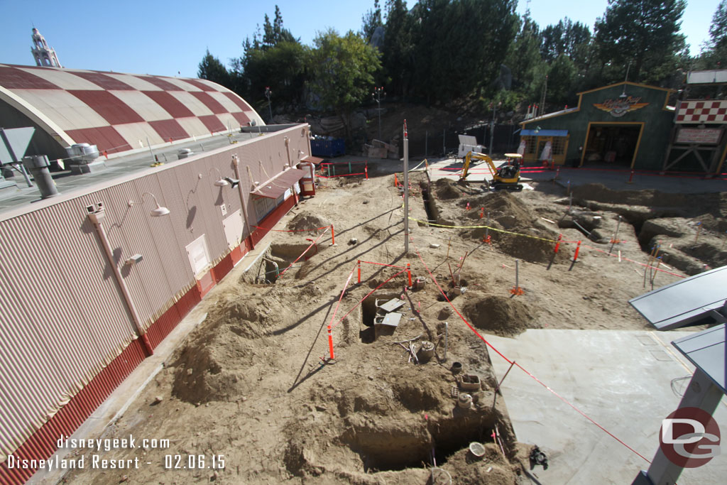 A check on the Condor Flats work from the Monorail