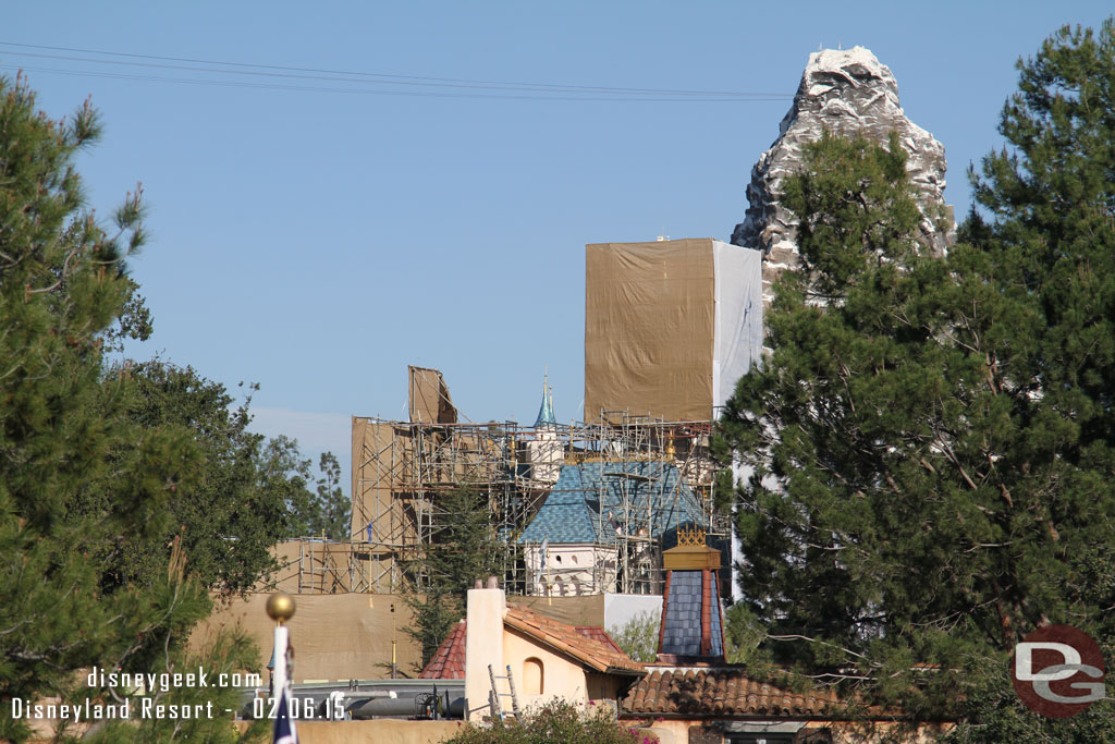 A look toward the castle from the Mark Twain