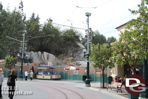 Some of the rocks at the entrance to Condor Flats/Grizzly Peak Airfield have been removed.