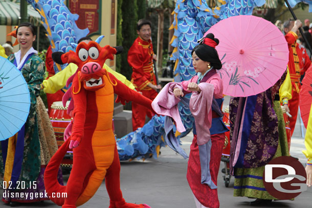 Mulan and Mushu getting into the act