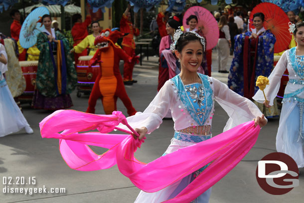 A ribbon dance performance