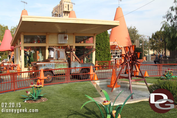 Mater was at the Cozy cone for pictures.