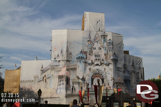 The Herb Ryman concept art covering the castle as it prepares for the 60th