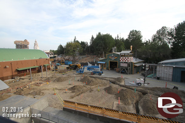 A look at the Grizzly Peak Airfield work (assuming that will be the new name for Condor Flats based on the construction wall)