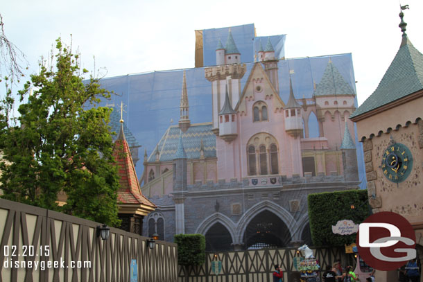 A better picture of the backside of the castle.  Last trip the lighting was not good when I walked by.